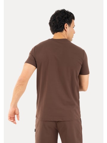 SMILODOX T-Shirt Micah in Braun