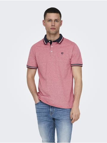 ONLY & SONS Polo in Racing Red