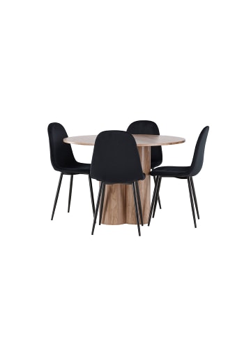 ebuy24 Essgruppe Olivia (5-teilig) Braun x cm
