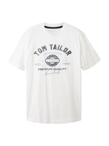 Tom Tailor T-Shirt 4er Pack in Blau/Weiß