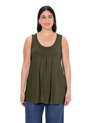 Ulla Popken Strick-Top in waldgrün