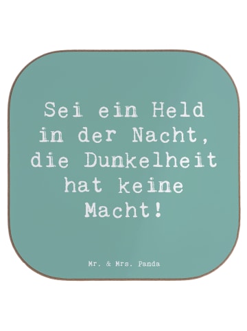 Mr. & Mrs. Panda Bierdeckel Spruch Angst vor Dunkelheit überwind... in Meeresbrise