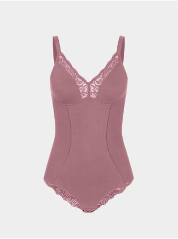 Erlich Textil  Eleonora Body große Cups aus Bio-Baumwolle - verstellbare Träger in mauve