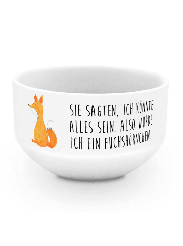 Mr. & Mrs. Panda Müslischale Einhorn Wunsch mit Spruch in Weiß