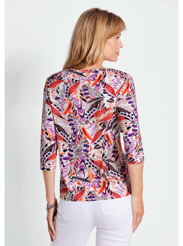 GOLDNER Druckshirt aus Jersey mit Halbarm in bunt / gemustert