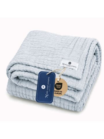 nordic coast company Musselindecke, Puckdecke, Einschlagdecke, Babydecke Musselin, atmungsaktiv