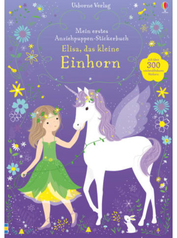 Usborn Papeterie/PBS - Mein erstes Anziehpuppen-Stickerbuch: Elisa, das kleine Einhorn
