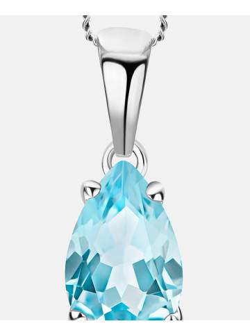 Diamant L'éternel Halskette aus 375 Weißgold mit Topas