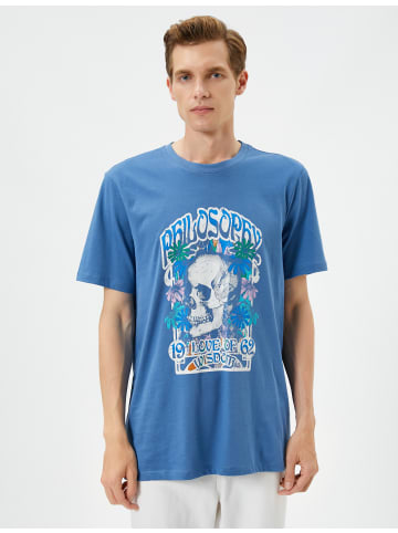 KOTON T-shirt in Blau