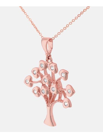 Diamant L'éternel Halskette mit Anhänger aus 375 Roségold mit Zirkonia in Roségold