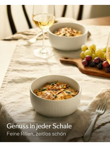 Cosumy Müslischalen Set Ø14,5 cm, 4er Set, 700 ml Keramik gestreift