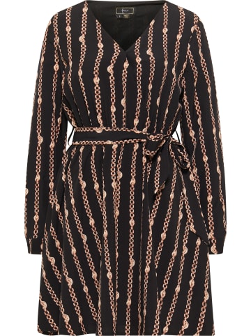 faina Damen Midikleid in Schwarz