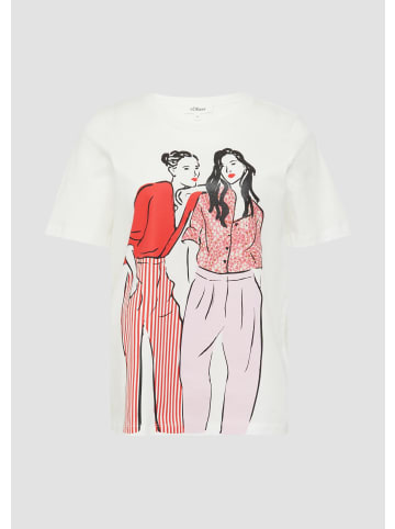 s.Oliver T-Shirt in 02E1_creme