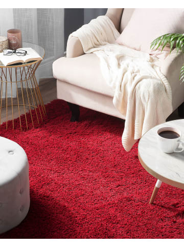 Beliani Shaggy CIDE in Rot - (W) 200 x (H) 7 x (L) 300 cm