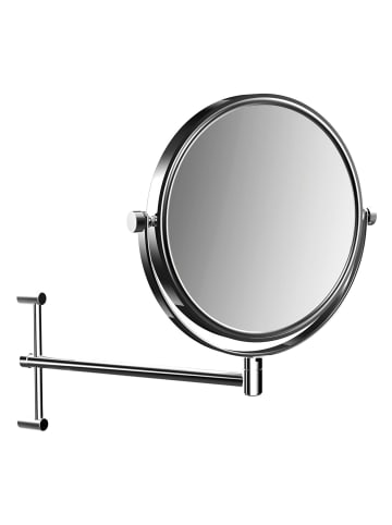Frasco Wand-Kosmetikspiegel höhenverstellbar mit 3-fach-Vergrößerung, Ø 200 mm