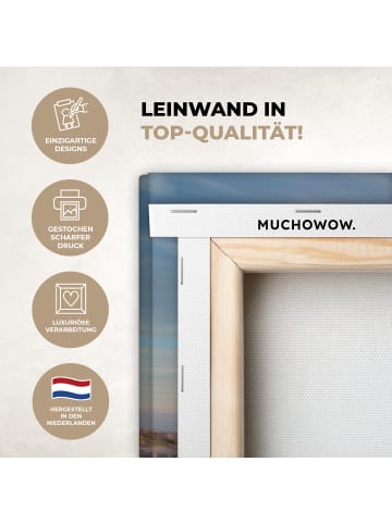 MuchoWow Leinwand bilder Sonnenuntergang Strand