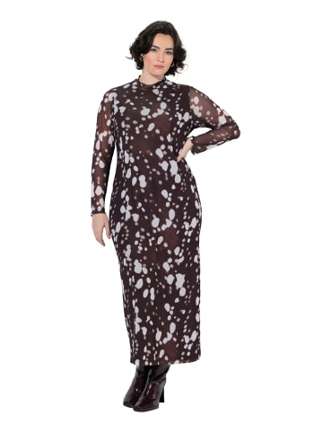 Ulla Popken Kleid in mahagoni