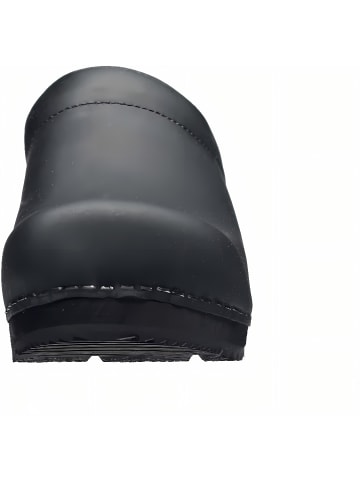 Sanita Comfortwear Clog "Wood-Chrissy Open" in Schwarz