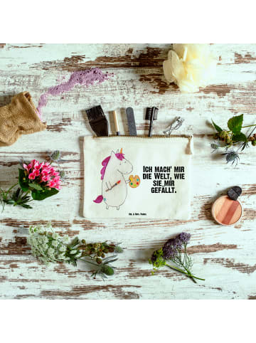 Mr. & Mrs. Panda beauty case Einhorn Künstler mit Spruch in Weiß