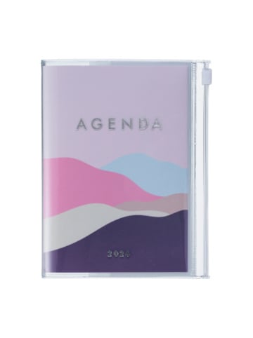 Marks Europe Kalender - MARK'S 2025/26 Taschenkalender, A6 Mountain, Pink