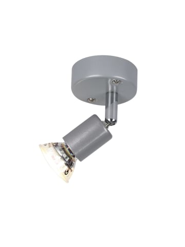 ZMH Deckenleuchte LED in Silber 1-flammige GU10 Deckenspots L 14cm