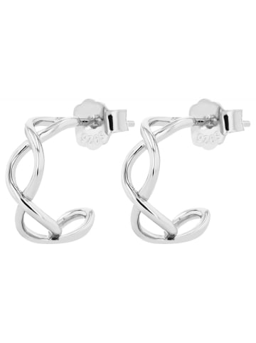 Adeliás Damen Ohrstecker aus 925 Silber in silber
