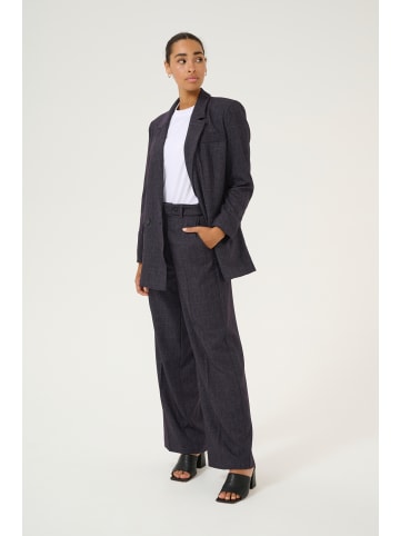Kaffe Pants Suiting KApernilla Loose fit in Dark Grey Check