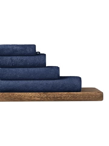 Schiesser Waschhandschuh Milano im 5er Set in Dunkelblau
