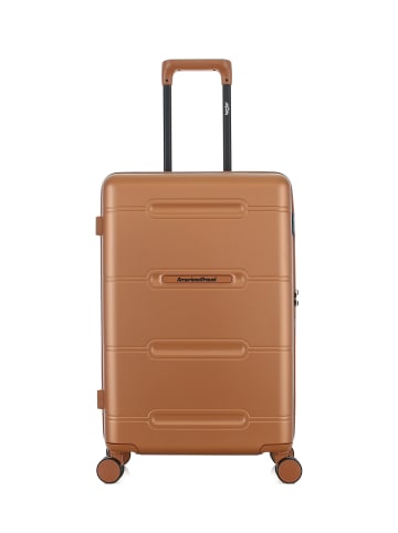 American Travel Mittelgroßer Hartschalenkoffer CLEVELAND in Hellbraun (65L)