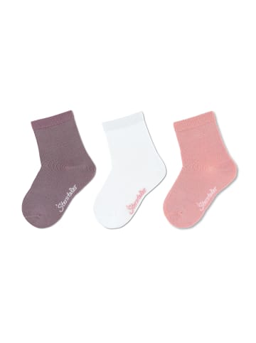 Sterntaler Socken 3er-Pack uni in lila