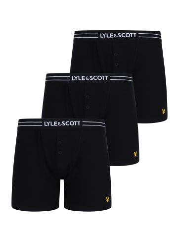 Lyle & Scott Trunks 3-Er Set in Mattschwarz