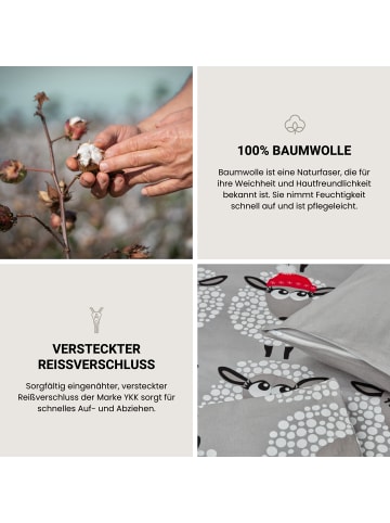 Schiesser Feinbiber Bettwäscheset Sippa 2-teilig in Grau