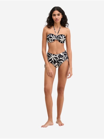 Marc O'Polo Bikini-Hose Abstract Floral in black/white cotton print