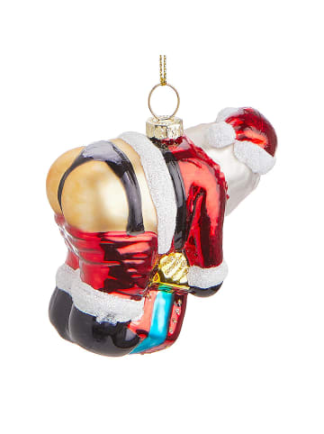 Butlers Anhänger HANG ON Naughty Santa in Rot