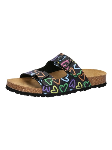 Lico Pantoffel "Bioline Heart" in Schwarz