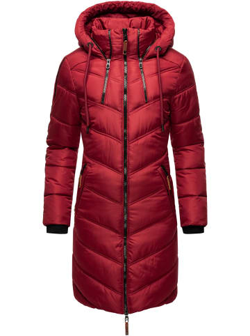 Marikoo Wintermantel Armasa in Dark Red