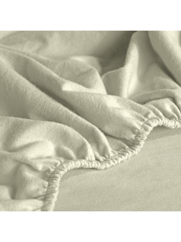 Erwin Müller Biber Spannbettlaken Garmisch in wollweiß