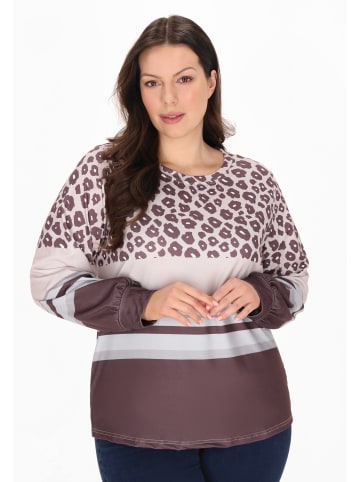 Usha Plus Size Longsleeve usha PLUS SIZE in multicolor coffee