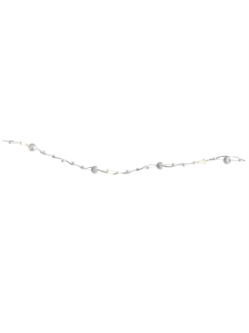 STAR Trading LED Lichterkette Perlen 20 LED am Silberdraht L: 1,9m in transparent