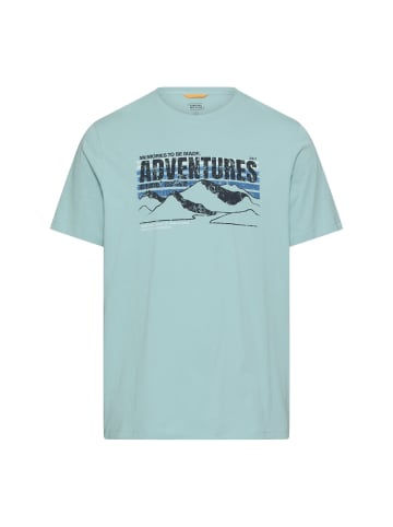 Camel Active T-Shirt mit Print in Ozeangrün