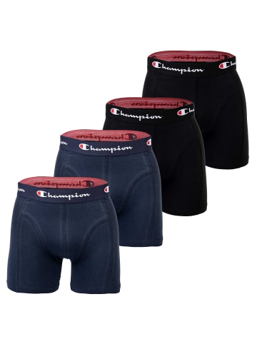 Champion Boxershort 4er Pack in Blau/Schwarz