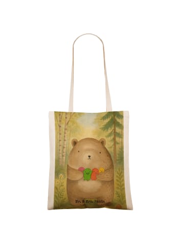 Mr. & Mrs. Panda Shopping Tasche Bär Gefühl Design ohne Spruch in Weiß