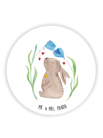 Mr. & Mrs. Panda magnet Hase Blume ohne Spruch in Weiß