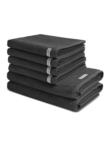 Ross 4 X Handtuch 2 X Duschtuch im Set Selection in Anthrazit