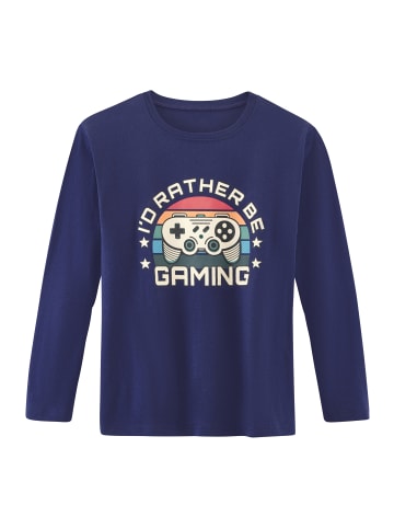 AUTHENTIC LE JOGGER Pyjama in navy / grau meliert