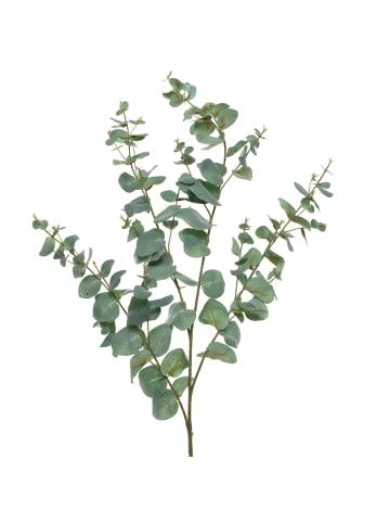 MARELIDA Deko Zweig Eukalyptus in grün - H: 118cm