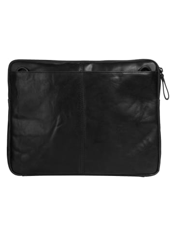 SPIKES & SPARROW Dokumententasche LAPTOP SLEEVE echt Leder in schwarz