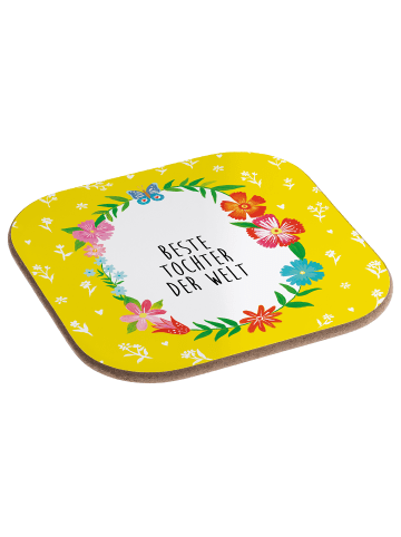 Mr. & Mrs. Panda Untersetzer für Gläser Tochter mit Spruch in Weiß