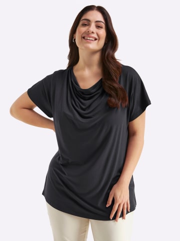 sheego Kurzarm-Shirt in schwarz
