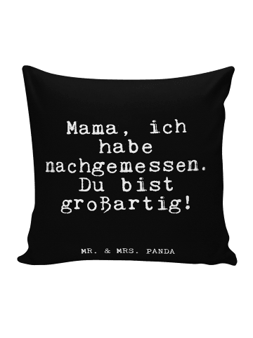 Mr. & Mrs. Panda Kopfkissen Mama, ich habe nachgemessen.... mit ... in Schwarz